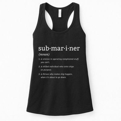 Submariner Definition Submersible Nuclearpowered Submarine Womens Tank Top