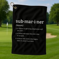 Submariner Definition Submersible Nuclearpowered Submarine Golf Towel