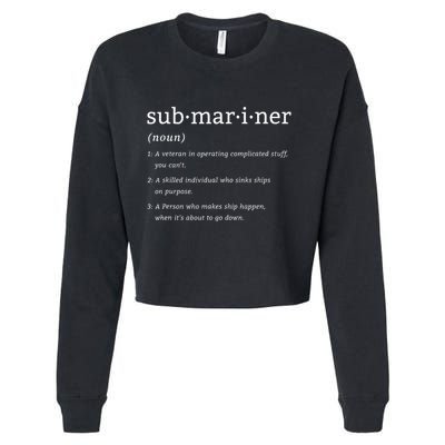 Submariner Definition Submersible Nuclearpowered Submarine Cropped Pullover Crew