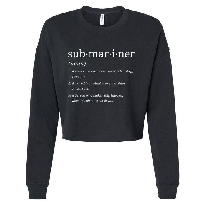 Submariner Definition Submersible Nuclearpowered Submarine Cropped Pullover Crew