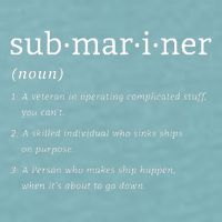 Submariner Definition Submersible Nuclearpowered Submarine Sueded Cloud Jersey T-Shirt
