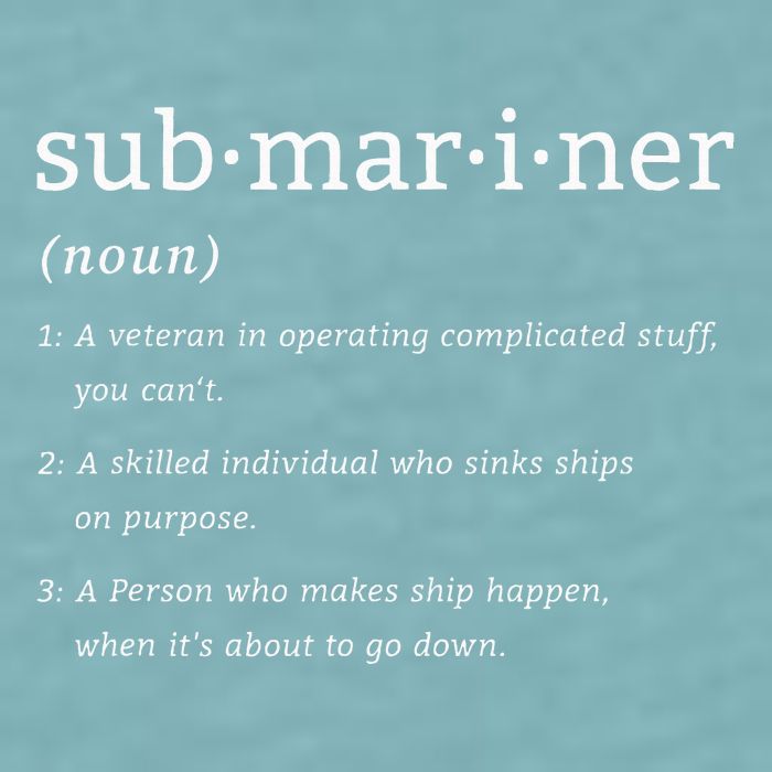 Submariner Definition Submersible Nuclearpowered Submarine Sueded Cloud Jersey T-Shirt