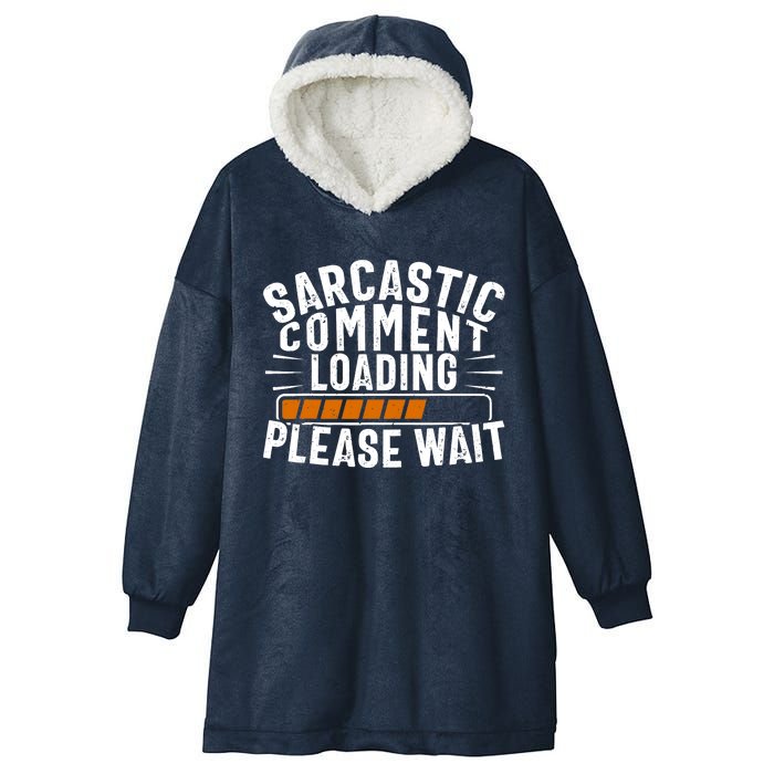 Sarcasm Design, Sarcastic Tee, Novelty Humor Hooded Wearable Blanket