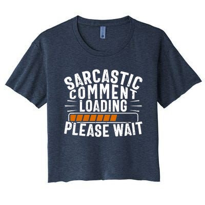 Sarcasm Design, Sarcastic Tee, Novelty Humor Women's Crop Top Tee