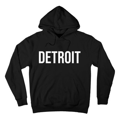 Simple Detroit Hoodie