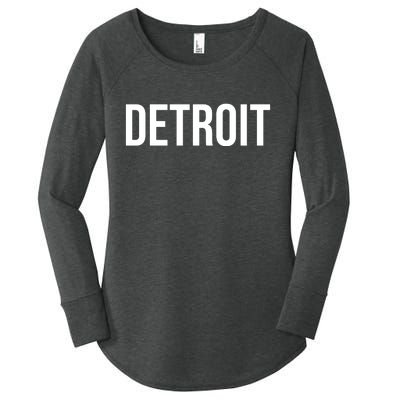 Simple Detroit Women's Perfect Tri Tunic Long Sleeve Shirt