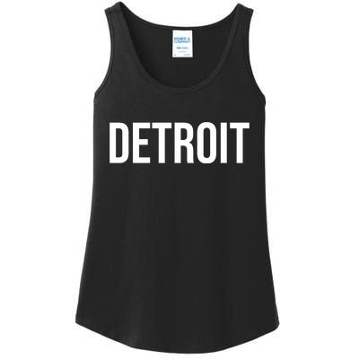 Simple Detroit Ladies Essential Tank