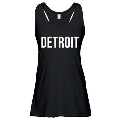 Simple Detroit Ladies Essential Flowy Tank