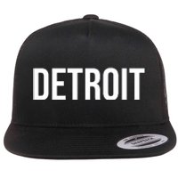 Simple Detroit Flat Bill Trucker Hat