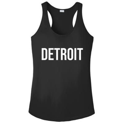 Simple Detroit Ladies PosiCharge Competitor Racerback Tank