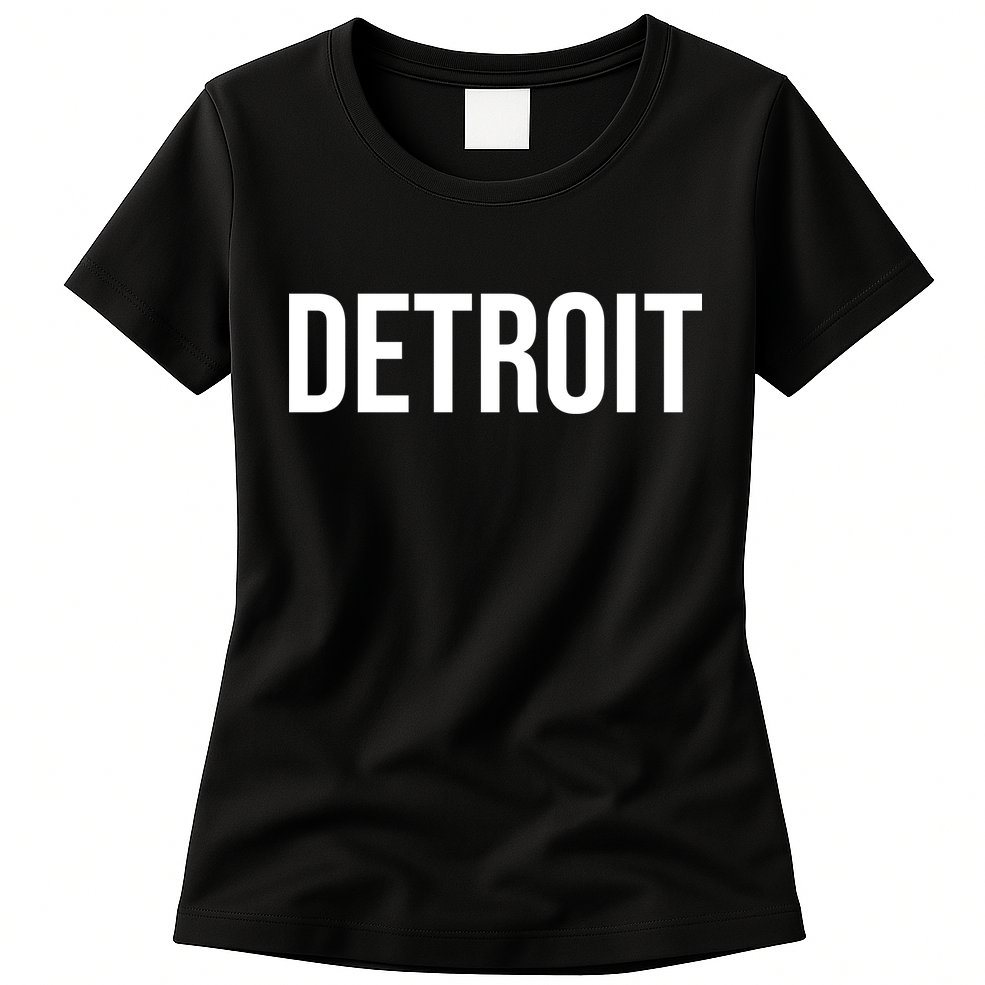 Simple Detroit Womens T-Shirt