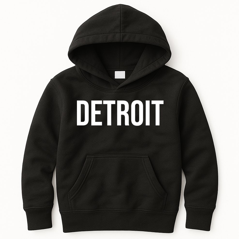 Simple Detroit Kids Hoodie