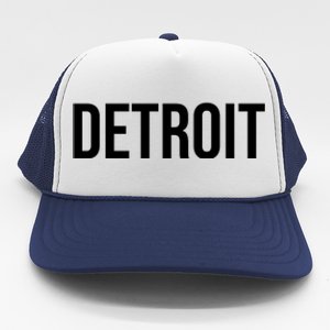 Simple Detroit Trucker Hat