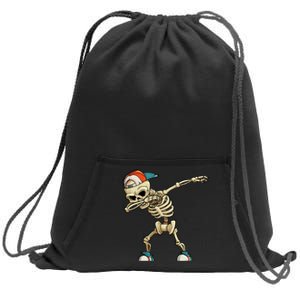 Skeleton Dabbing Sweatshirt Cinch Pack Bag