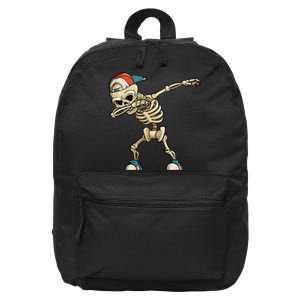 Skeleton Dabbing 16 in Basic Backpack