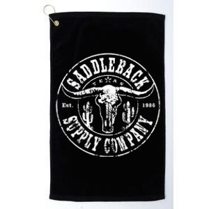 Saddleback Desert Skull White Lightweight Platinum Collection Golf Towel