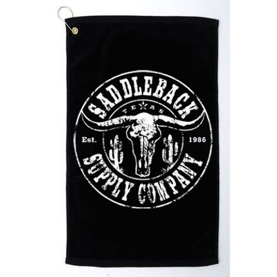 Saddleback Desert Skull White Lightweight Platinum Collection Golf Towel