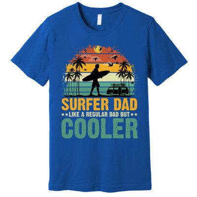 Surfer Dad Surfing Father Surf Cooler Dad Surfer Funny Gift Premium T-Shirt