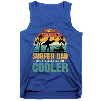 Surfer Dad Surfing Father Surf Cooler Dad Surfer Funny Gift Tank Top