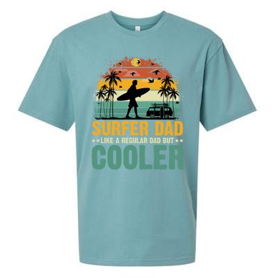 Surfer Dad Surfing Father Surf Cooler Dad Surfer Funny Gift Sueded Cloud Jersey T-Shirt