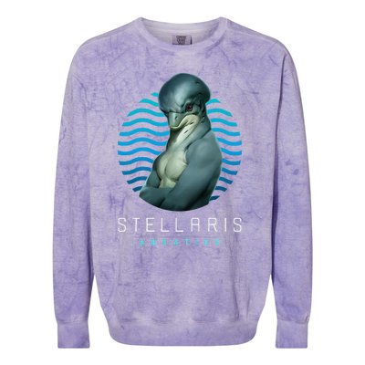 Stellaris Dolph Scifi Strategy Game Dolphin Colorblast Crewneck Sweatshirt