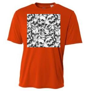 Spooky Deadly Skulls Cooling Performance Crew T-Shirt