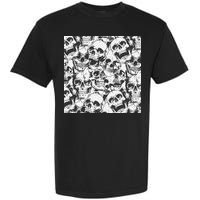 Spooky Deadly Skulls Garment-Dyed Heavyweight T-Shirt