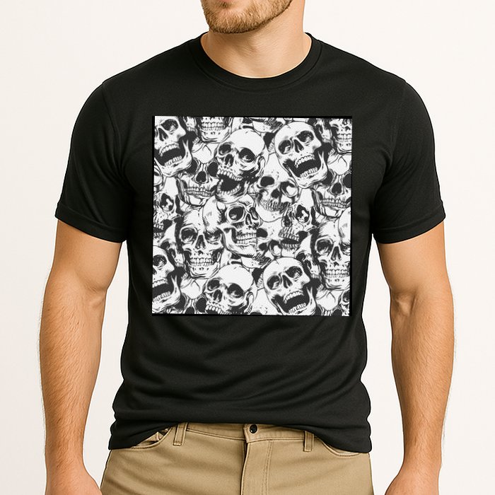 Spooky Deadly Skulls Performance Shirt