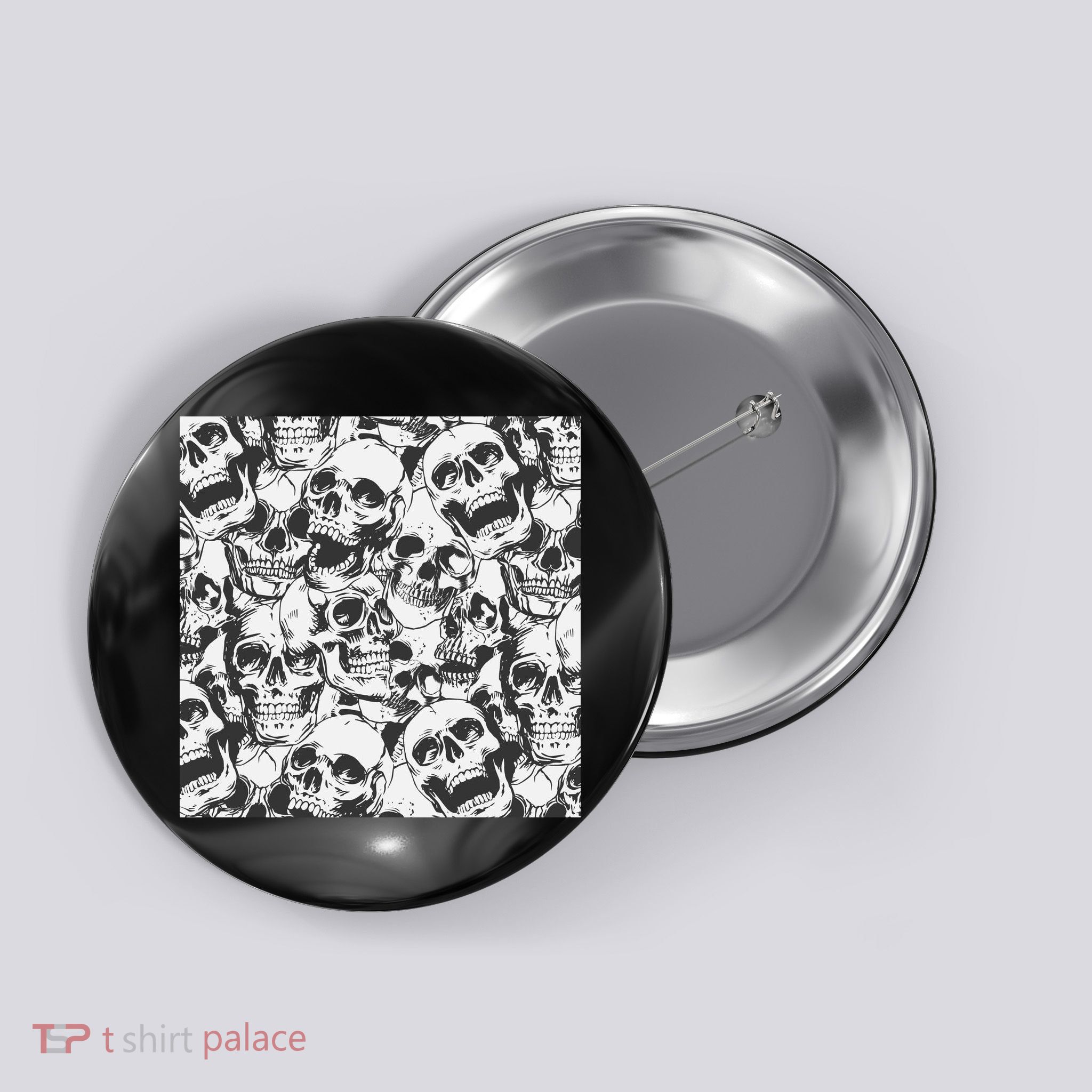 Spooky Deadly Skulls Button