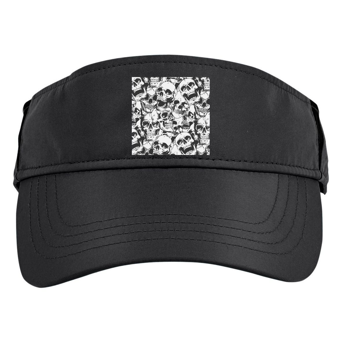 Spooky Deadly Skulls Adult Drive Performance Visor