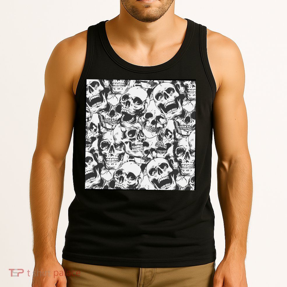 Spooky Deadly Skulls Tank Top