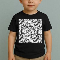 Spooky Deadly Skulls Toddler T-Shirt