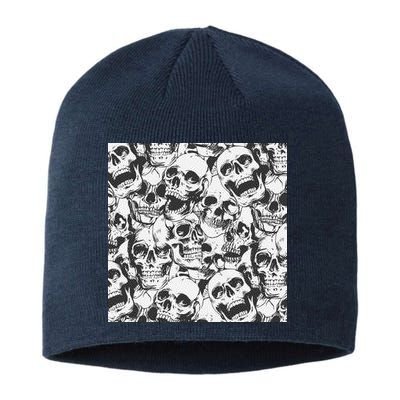 Spooky Deadly Skulls Sustainable Beanie