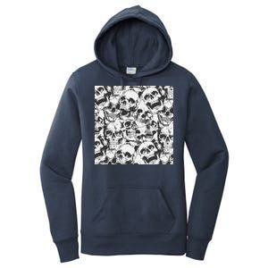 Spooky Deadly Skulls Women's Pullover Hoodie