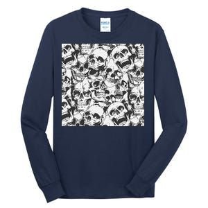 Spooky Deadly Skulls Tall Long Sleeve T-Shirt