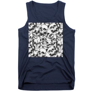 Spooky Deadly Skulls Tank Top