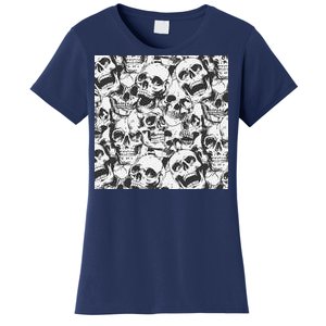 Spooky Deadly Skulls Women's T-Shirt