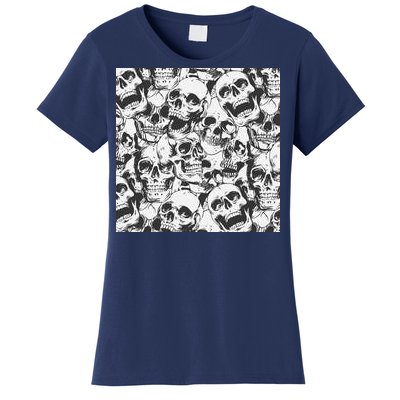 Spooky Deadly Skulls Women's T-Shirt