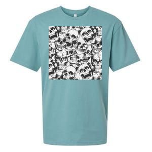 Spooky Deadly Skulls Sueded Cloud Jersey T-Shirt