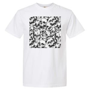 Spooky Deadly Skulls Garment-Dyed Heavyweight T-Shirt