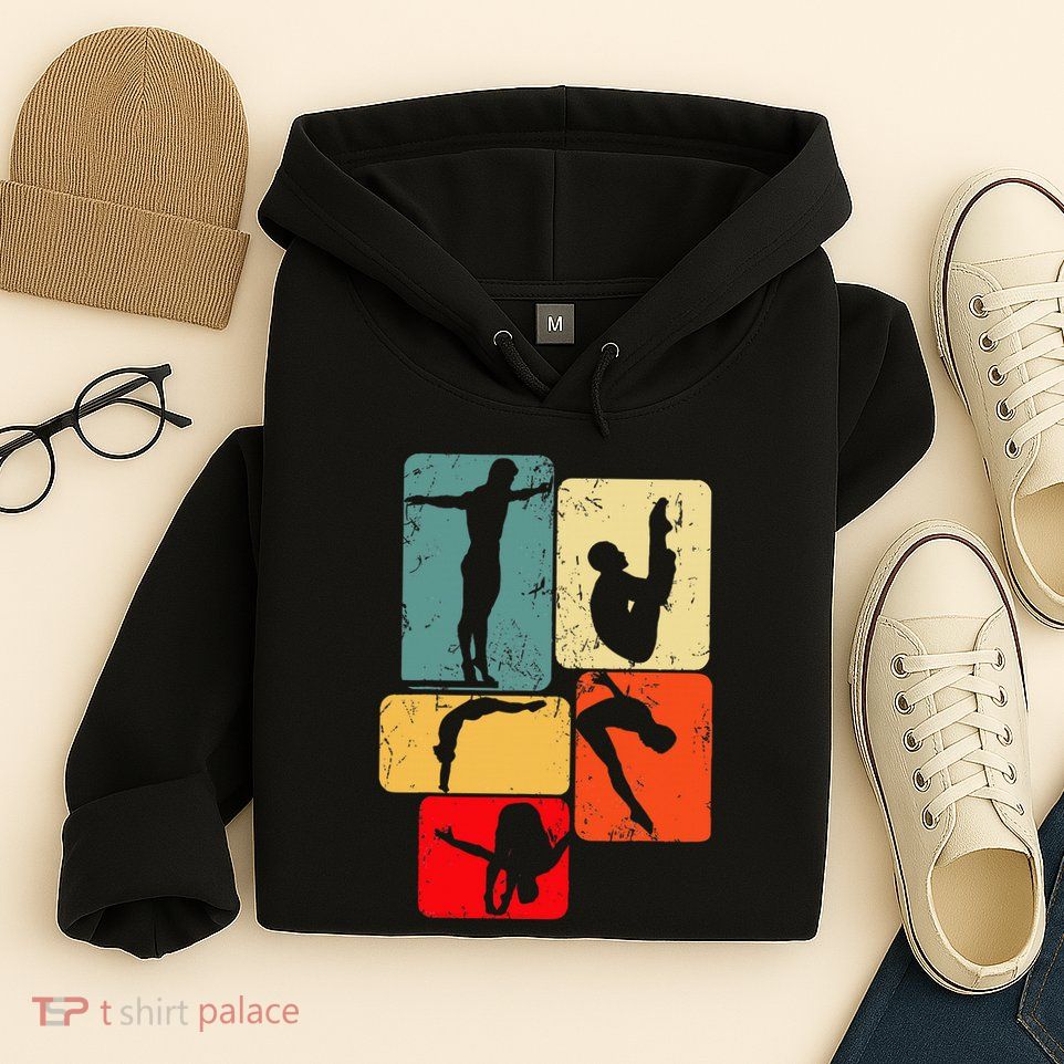 Springboard Diving Springboard Diver Platform Diving Hoodie