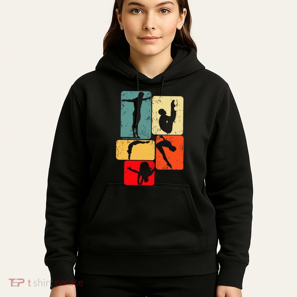 Springboard Diving Springboard Diver Platform Diving Hoodie