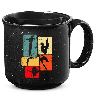 Springboard Diving Springboard Diver Platform Diving 15oz Campfire Ceramic Mug