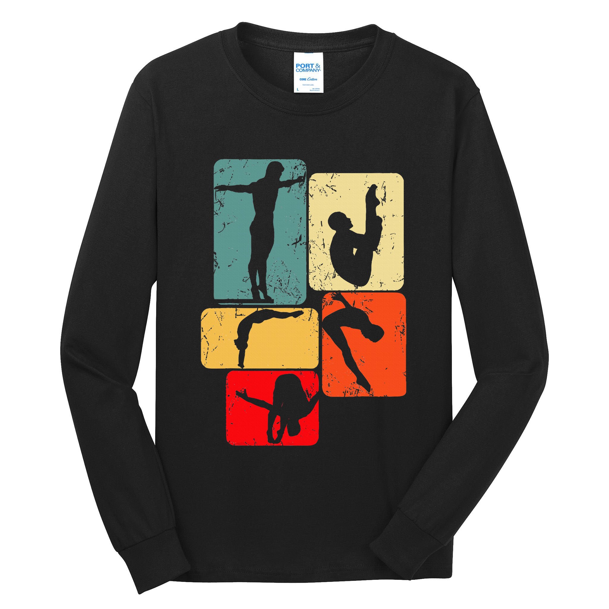 Springboard Diving Springboard Diver Platform Diving Tall Long Sleeve T-Shirt