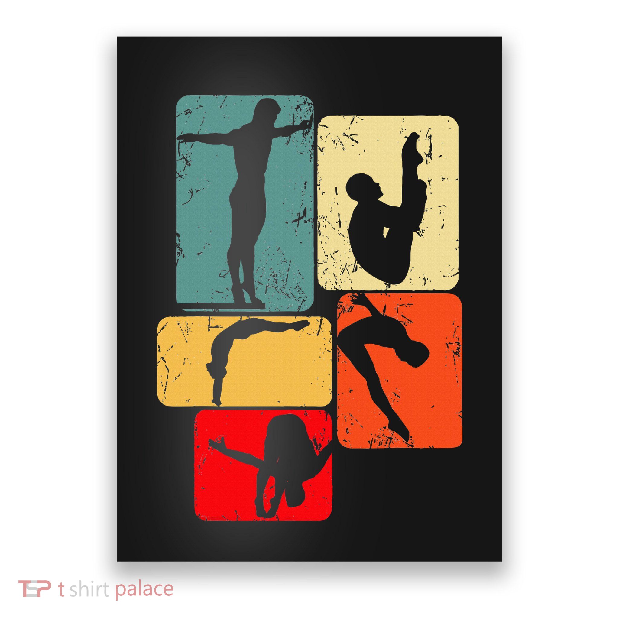 Springboard Diving Springboard Diver Platform Diving Poster