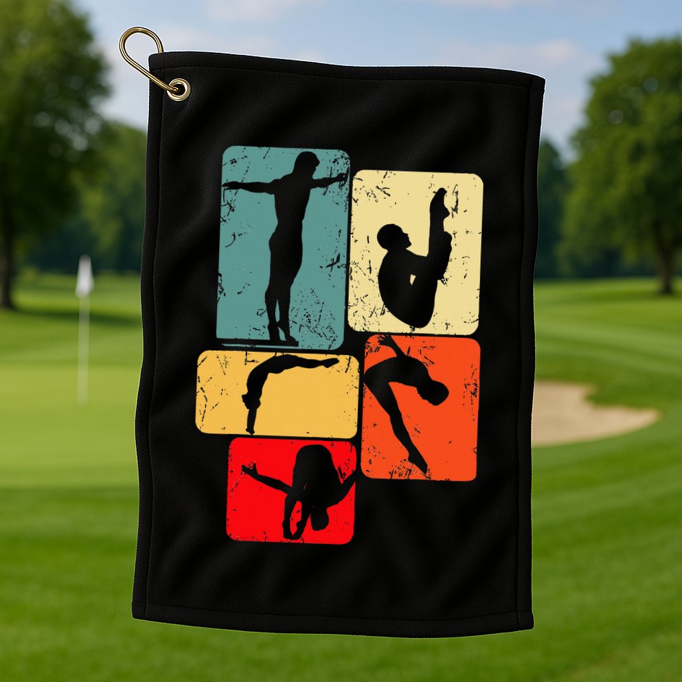 Springboard Diving Springboard Diver Platform Diving Golf Towel