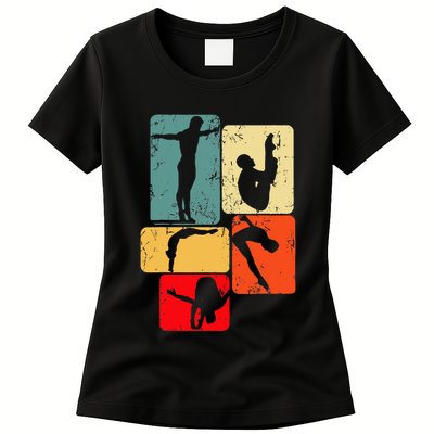 Springboard Diving Springboard Diver Platform Diving Womens T-Shirt