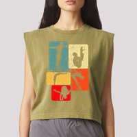 Springboard Diving Springboard Diver Platform Diving Garment-Dyed Women's Muscle Tee