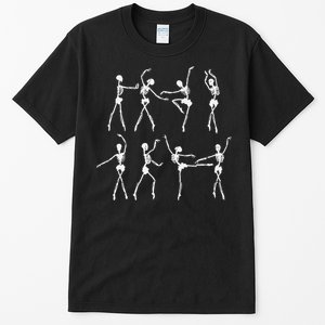 Spooky Dance Skeleton Ballerinas Halloween Costume Tall T-Shirt