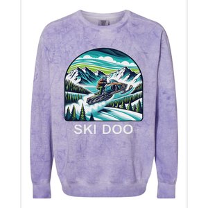 Ski Doo Snowmobile Colorblast Crewneck Sweatshirt